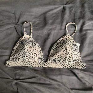 cheetah print Hollister bikini top